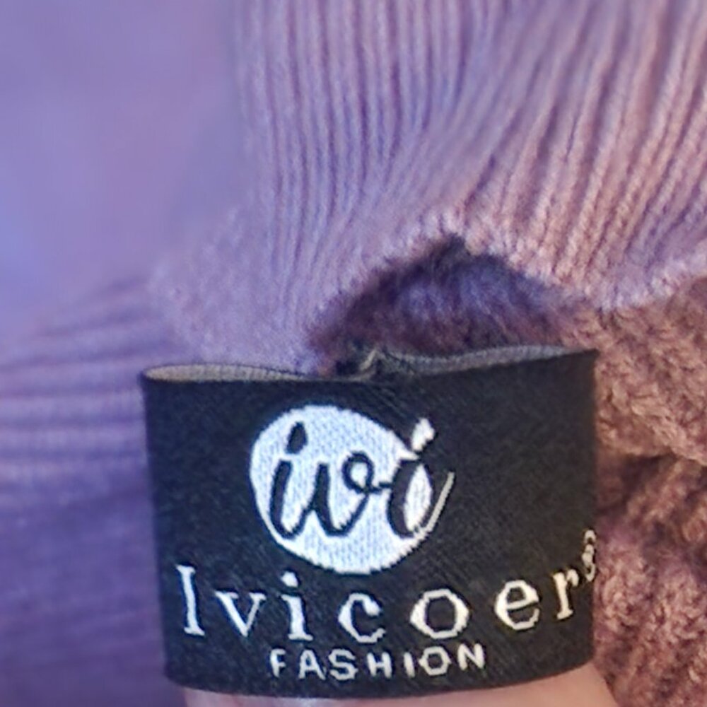 Purple Knit Sweater - Picture 6 of 6